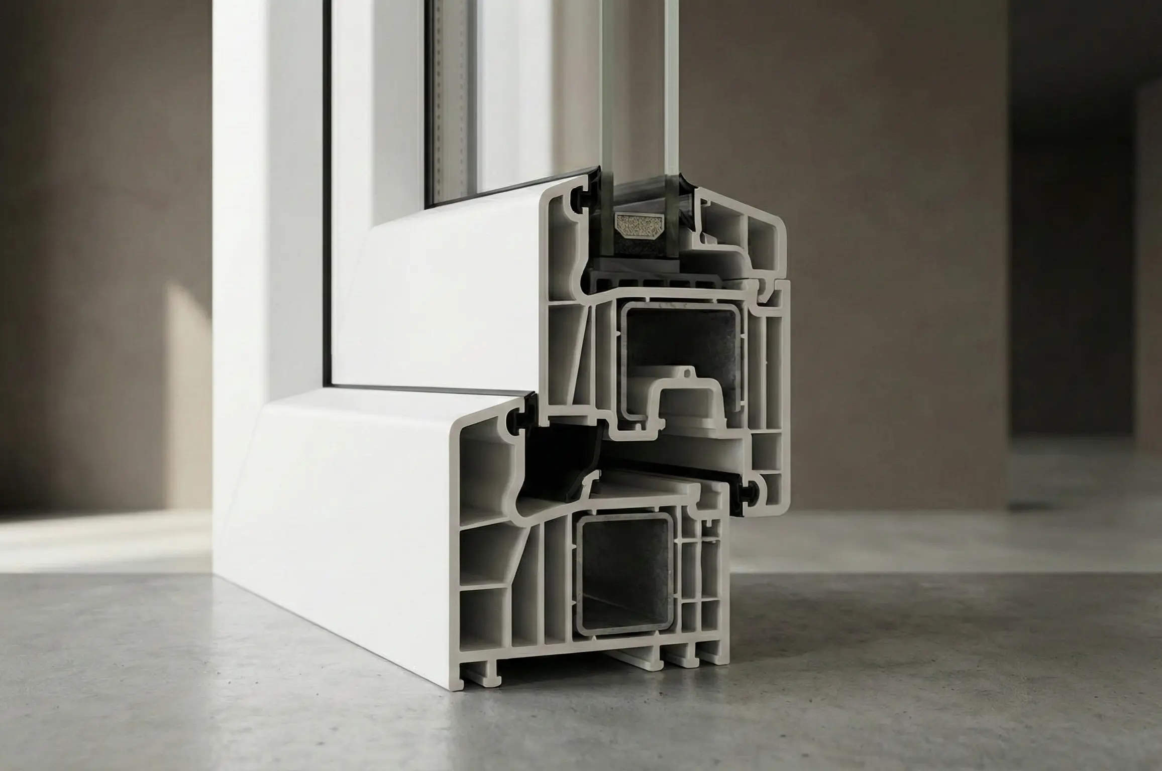 Modern uPVC windows in a contemporary home